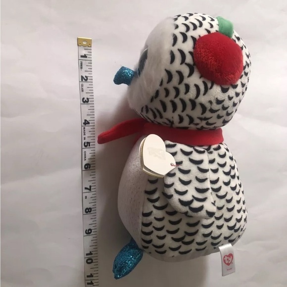Ty Beanie Boos NESTER Christmas Owl Plush - Picture 5 of 5